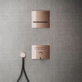 Gessi Hi-Fi Смеситель для душа, с включением до 3 источников одновременно (внешняя часть), цвет: Copper PVD (63081#030)