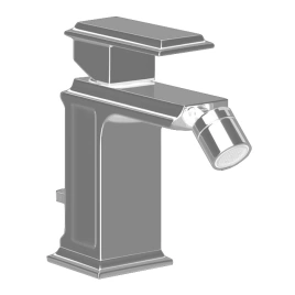Gessi Eleganza Смеситель для биде на 1 отверстие, с донным клапаном, цвет: Finox (46007#149)