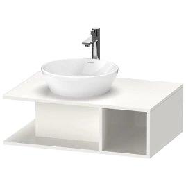 Duravit D-Neo Тумбочка подвесная компакт, 260x800x550 мм, 1 открытое отделение на правой стороне, цвет: белый высокоглянцевый (DE492802222)