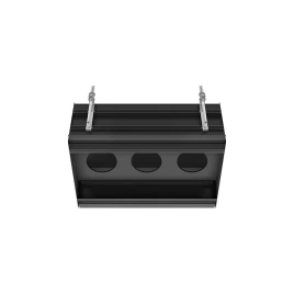 GESSI BINARIO Профиль линейный 670 мм, для 3 модулей, установка Easy-Fix, цвет Black XL (61125#299)