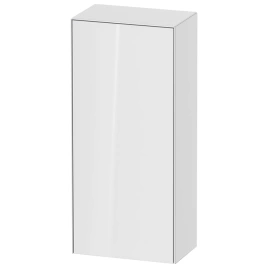 Duravit White Tulip Шкафчик подвесной, 880x400x240 мм, 1 дверца, 2 стекл полки, петли справа, цвет: белый высокоглянцевый (WT1322R8585)