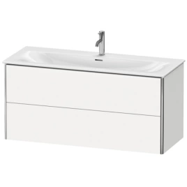 Duravit XSquare Тумба подвесная под раковину 234412, 2 яшика, 560x1210x478мм, цвет White High Gloss (XS432602222)