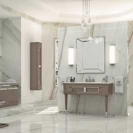 OASIS PRESTIGE Ножки для тумбы 60х60х560 мм, комплект 2 шт, фурнитура хром, цвет Vulcano глянцевый (0PRGB055GCRG500)