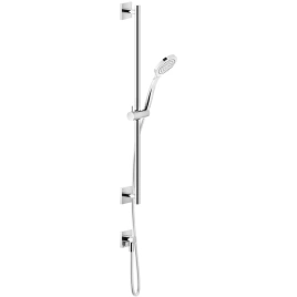 GESSI Rilievo Штанга в комплекте с душевой лейкой, шланг 1,50 м, вывод воды из стены, цвет: хром (59242#031)