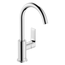 Hansgrohe Rebris E Смеситель для раковины 210, с поворотным изливом, с д/клапаном, цвет хром (72576000)