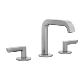Fantini Icona Deco Смеситель для раковины, 3 отв, без донного клапана, излив 145мм, цвет: никель (53 95 R106W)
