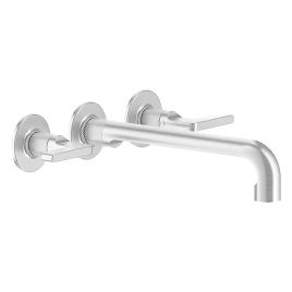 GESSI INCISO Встраиваемый смеситель для раковины на 3 отверстия с изливом 255-235мм (внешние части), цвет: хром (58092#031)