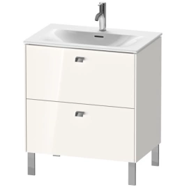 Duravit Brioso Тумба напольная под раковину 234473, 2 ящика, 685x720x479мм, цвет White High Gloss (BR451102222)