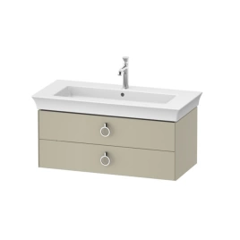 DURAVIT WHITE TULIP Тумба под раковину 984x458х410 мм, подвесная, 2 ящика, цвет темно-серый глянцевый (WT43520H3H3)