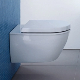 Duravit Darling New Унитаз подвесной компакт 360х485 мм, с креплениями, вкл. крепление Durafix,с покрытием WonderGliss цвет белый (25490900001)
