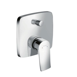 Hansgrohe Metris Смеситель для ванны, встраиваемый, переключатель вакумный, внешняя часть, цвет: хром (31451000)