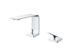 TOTO NEOREST Смеситель для раковины со сливным клапаном,H 114 мм, латунь, цвет хром, Comfort Glide (TLP02301R)
