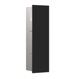 Emco Asis pure WC-модуль для т/б + ерш, петли справа, встраив. модель, 1-дверка 598mm, цвет черный matt (9755 514 09)