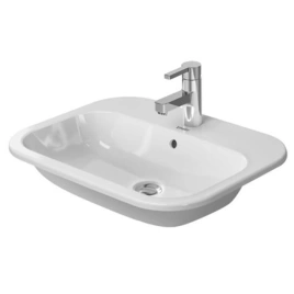 Раковина DURAVIT Happy D2 встраиваемая сверху 60х46 см с 1 отв под смесительитель со слив переливом цвет белый (483600000)