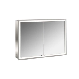 Emco Prime Зеркальный шкаф с подсветкой LED Facelift встраив. модель, 1000 mm, 2-дверки, IP 20 задняя панель цвет белый (9497 063 93)