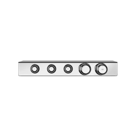 GESSI HI-FI ECLECTIC Смеситель для душа настенный встраиваемый, термостатический, с полкой, с 3 запорными кнопками, цвет хром (65254#031)