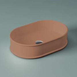 Artceram Atelier Раковина 60х40 см, без отв., настольная, без перелива, цвет: tortora (ATL002 40 00)