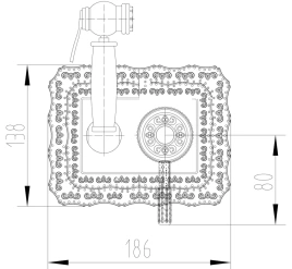 Смеситель Lemark Jasmine LM6619ORB с гигиеническим душем встраиваемый