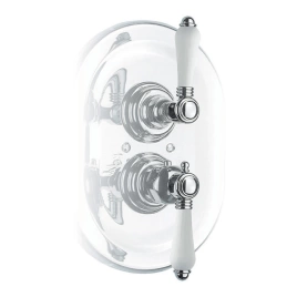 Nicolazzi Petit Mont Blanc Внешняя часть встраиваемого смесителя, 3/4 с запорным вентилем, цвет: хром, ручки Petit Mont Blanc (4909CR78)