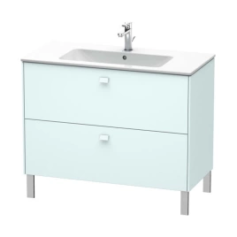 Duravit Brioso Тумба напольная под раковину 1020х479х683 мм, с 2 выдвижными ящиками, цвет Светло-голубой матовый 09 (для 233610) (BR440300909)
