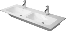Раковина Duravit ME by Starck Двойная для мебели с перел с 1 отв под смеситель 1300x490мм Цвет Белый (2336130000)