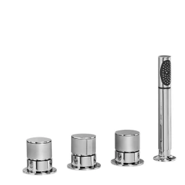 Stella Bamboo Смеситель на борт ванны на 4 отверстия 3256TR2/308, без излива, цвет: хром (BT 02307 CR00)