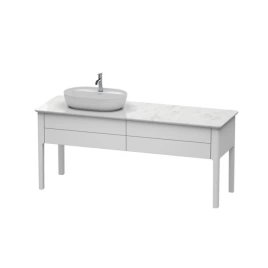 Duravit Luv База напольная, 743x1788x570, 2 выдв.ящика, раковина слева, цвет белый шелковисто-матовый (LU9563L3636)
