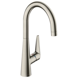 Hansgrohe Talis M51 Кухонный смеситель, на 1 отв, однорычажный, Eco, 1jet, цвет: под сталь (72816800)