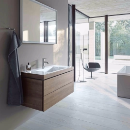 Duravit L-Cube База с раковиной 500x800x480, 2 выдв.ящика, American Walnut (LC6927O1313)