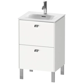 Duravit Brioso Тумба напольная под раковину 234453, 2 ящика, 685x520x419мм, цвет White High Gloss (BR450902222)