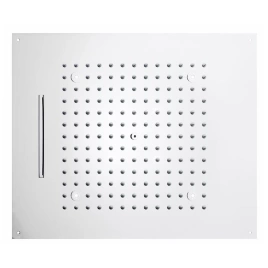 BOSSINI DREAM/2 Верхний душ 570 x 470 mm, 2 режима (дождь, каскад), с 4 LED (белый), блок питания/управления, цвет: белый матовый (H38915.045)