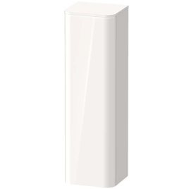 Duravit Happy D.2 Plus Комплект - Пенал подвесной 1336x400x360мм 1 дверь, 3 стекл. полки, DX с Декоративным Топ 16x403x364мм, цвет: белый глянцевый (HP1261R2222 + топ HP030002222 )