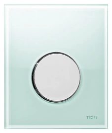 Кнопка смыва TECE Loop Urinal 9242653 зеленое стекло-кнопка хром