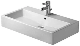 Раковина Duravit Vero Умывальник шлифованный без перелива с 1 отв под смеситель включая крепление 800x470мм Цвет Белый (454800071)