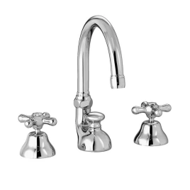 Stella Roma Смеситель для раковины на 3 отверстия 3225, с донным клапаном, цвет: хром (RM 00015 CR00)