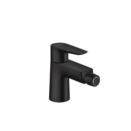 Hansgrohe Talis E Смеситель для биде на 1 отверстие, с донным клапаном, излив 116мм, h78мм, цвет: черный матовый (71720670)