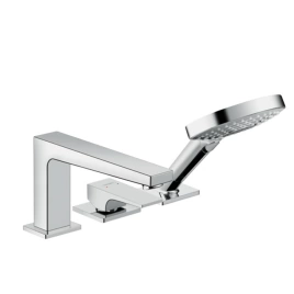 Hansgrohe Metropol Смеситель на край ванны, на 3 отв, излив 197мм, ручной душ 3jet, цвет: хром (32550000)