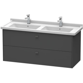 Duravit Brioso Тумба под раковину 1220x469х563 мм, с 2 выдвижными ящиками, цвет графит матовый 49 (для 033213) (BR414404949)