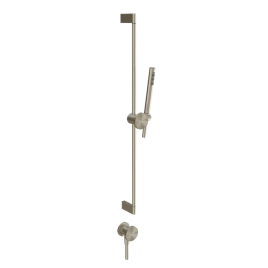 GESSI Origini Штанга в комплекте с душевой лейкой, шланг 1,50 м и вывод воды. в компл с отд вставкой, цвет: Finox Brushed Nickel (66142#149)