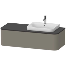 Duravit Happy D.2 Plus Тумба подвесная 354x1300x550мм 1 ящик, DX, цвет: stone grey satin matt (HP4932R9292)