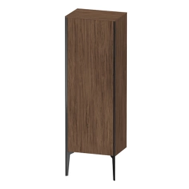 Duravit XViu Шкаф подвесной 1330x500x360мм с 3 стеклянными полками, (петли слева), цвет: walnut dark (XV1326LB221)