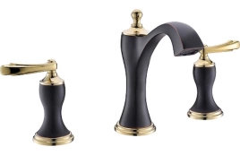 Смеситель Timo Unari 7511/04Y black antique для раковины из 3-х частей