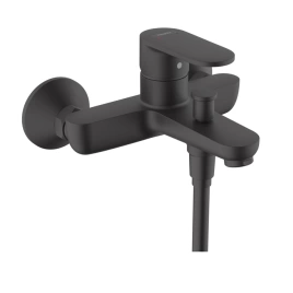 Hansgrohe Vernis Blend Смеситель для ванны, настенный, излив 171мм, с переключателем на душ, цвет: матовый черный (71440670)