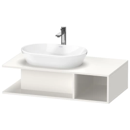 Duravit D-Neo Тумбочка подвесная компакт, 260x1000x550 мм, 1 открытое отделение на правой стороне, цвет: белый высокоглянцевый (DE492902222)