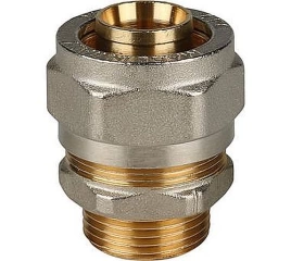 Переходник для металлопластиковых труб STOUT с наружной резьбой НР 3/4 x 26 резьбозажимной
