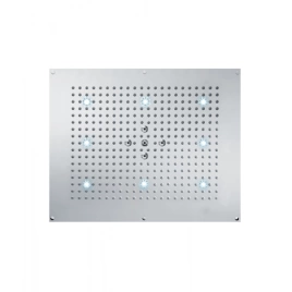 BOSSINI Dream Верхний душ 570 x 470 mm, с 8 LED RGB, 2 режима (дождь, распыление), блок питания/управления, Cromoterapia, цвет: хром (H38661.030)