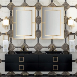 OASIS DAPHNE Боковина 22х525х500 мм, для тумбы, цвет Black глянцевый (0DL850FING556)