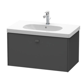 Duravit Brioso Тумба подвесная под раковину 820х469х452 мм, с 1 выдвижным ящиком, цвет графит матовый 43 (для 034285) (BR404604949)