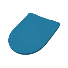 Artceram FILE 2.0 Крышка с сиденьем Slim для унитаза, механизм soft-close, цвет avio/хром (FLA014 38)
