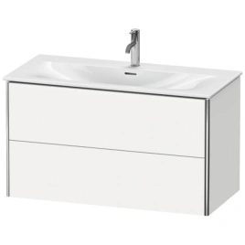Duravit XSquare Тумба подвесная под раковину 234410, 2 яшика, 560x1010x478мм, цвет White High Gloss (XS432502222)